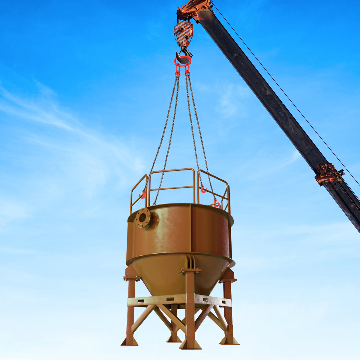 BEAMNOVA Upgrade Lifting Chains with Hooks, 6 ton Weight Capacity, 5/16'' x 5' Lifting Chain with Grab Hooks & Adjustable Length, for Dock Factory Construction Site