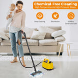 Load image into Gallery viewer, BEAMNOVA 1500W High Pressure Electric Household Steamer Inside Water Container with Roller,Multipurpose Cleaning for Floor Carpet Car Detailing Windows Home