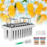 Load image into Gallery viewer, BEAMNOVA 20Pcs Stainless Steel Popsicle Molds Commercial Ice Pop Molds Ice Cream Maker Mold Stick Holder with Lid Single Cup Capacity 108g