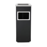Load image into Gallery viewer, BEAMNOVA Black Office Trash Can, Commercial Stainless Steel Garbage Can for Hotel, Hospital