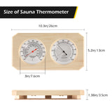 Load image into Gallery viewer, BEAMNOVA Sauna Thermometer 2 in 1 Wooden Sauna Hygrothermograph Indoor Fahrenheit Thermometer and Hygrometer for Hotel Sauna Room Accessories