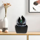 Load image into Gallery viewer, BEAMNOVA Water Fountain Indoor Fountains with Illuminated Rolling Ball, Feng Shui Zen Tabletop Waterfall Fountains Calming Water Sound Relaxation Fountain for Home Office Decor