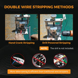 Load image into Gallery viewer, BEAMNOVA Mini Manual Wire Stripping Machine 2mm-20mm Copper Wire Peeler Machine Scrap Cable Stripper Hand Crank Drill Powered Wire for Scrap Copper Stripping