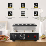 Load image into Gallery viewer, BEAMNOVA Commercial Mini Dutch Pancake Baker Poffertjes Crepe Muffins Making Machine Electric Nonstick Waffle Maker for Home Kitchen Bakery Snack Bar