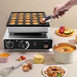 Load image into Gallery viewer, BEAMNOVA Commercial Mini Dutch Pancake Baker Poffertjes Crepe Muffins Making Machine Electric Nonstick Waffle Maker for Home Kitchen Bakery Snack Bar