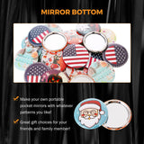 Load image into Gallery viewer, BEAMNOVA 100 Sets of Pocket Mirrors Metal Button Supplies Button Parts 58mm/75mm for Button Maker Machine DIY Pin Maker