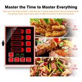 Load image into Gallery viewer, BEAMNOVA CAL-4B Portable Calculagraph 4-Channel Digital Kitchen Timer Commercial Cooking Timing LCD Display Clock Shaking Reminder