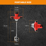 Load image into Gallery viewer, BEAMNOVA Electric Handheld Cement Mixer 2100W Concrete Mixer Machine Industrial Portable Hand Paint Stirrer for Mixing Feed, Oil Paint, Resins