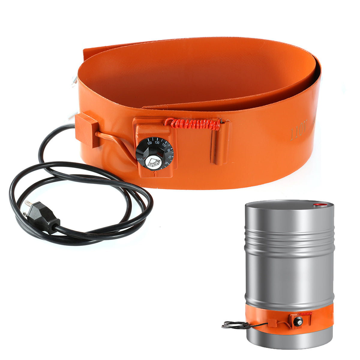 BEAMNOVA Metal Drum Heater 110V Pail Heating Band for 55 Gal Barrel 5x
