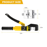 Load image into Gallery viewer, BEAMNOVA Custom Hydraulic Hand Crimper Crimping Tool for Stainless Steel Cable Railing Fittings for 1/8&quot; to 3/16&quot; Cable Wire Swaging Tool Kit 10 Ton with Stainless Steel Cable Cutter