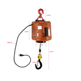 Load image into Gallery viewer, BEAMNOVA 3 in 1 Electric Hoist Winch, 1100lbs Portable Electric Winch, 1500W 110V Power Winch Crane,  w/Wireless Remote Control and Overload Protection for Garages Warehouse Lifting Towing