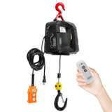 Load image into Gallery viewer, BEAMNOVA 3 in 1 Electric Hoist Winch, 1100lbs Portable Electric Winch, 1500W 110V Power Winch Crane, w/Wireless Remote Control and Overload Protection for Garages Warehouse Lifting Towing