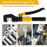 Load image into Gallery viewer, BEAMNOVA Custom Hydraulic Hand Crimper Crimping Tool for Stainless Steel Cable Railing Fittings for 1/8&quot; to 3/16&quot; Cable Wire Swaging Tool Kit 10 Ton with Stainless Steel Cable Cutter