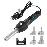 Load image into Gallery viewer, BEAMNOVA Digital Hot Air Gun with LCD Display &amp; 4pcs Nozzles, 650W Mini Heat Shrink Tubing Gun Portable Heat Gun with 212-896°F Adjustable Temperature &amp; Airflow for Electronic Repair, Shrink Wrapping