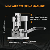 Load image into Gallery viewer, BEAMNOVA Mini Manual Wire Stripping Machine 1mm-15mm Copper Wire Peeler Machine Scrap Cable Stripper Hand Crank Drill Powered Wire for Scrap Copper Stripping