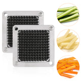 Load image into Gallery viewer, BEAMNOVA Commercial Vegetable Dicer Blade Set Chopper Pusher Block Stainless Steel Blade for Chopper Dicer Vegetable Fruit Dicer Replace Blade