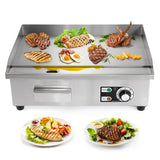 Load image into Gallery viewer, BEAMNOVA Commercial Electric Griddle 22&#39;&#39; Flat Top Grill Countertop Griddle 3000W 110V Stainless Steel Teppanyaki Grill Large Griddles for Restaurant Kitchen