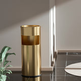 Load image into Gallery viewer, BEAMNOVA Gold Stainless Steel Trash Can, Garbage Can with Ashtray