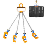 Load image into Gallery viewer, BEAMNOVA Upgraded Chain Drum Lifter 2 Ton / 4400lbs Loading Capacity for 55 Gallon Drums Forklift Hoist Crane Metal Plastic Barrel Double Lifting Chains, 4 Hooks &amp; Chains