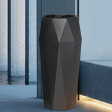 Load image into Gallery viewer, 13 Gallon Black Stainless Steel Commercial Trash Can, Outdoor Garbage Can with Ashtray