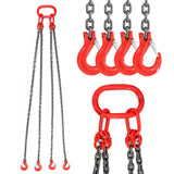 Load image into Gallery viewer, BEAMNOVA Lifting Chains with Hooks 6 Ton,  Upgrade Lifting Chain Slings for Engine Chain Hoist Lifts 6 T, Chain Lifting Slings with 4 Leg Industrial Grab Hooks Heavy Duty Chain Hoist Lifts