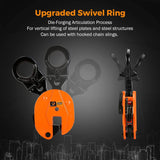 Load image into Gallery viewer, BEAMNOVA Lifting Clamp 4400Lbs/2T, Working Load Vertical Plate Clamp 0-1inch/25mm Jaw Opening, Industrial Steel Plate Clamp Sheet Metal Lifting Clamp Plate Lifting Clamp Handling Lifting Equipment