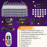 Load image into Gallery viewer, BEAMNOVA 120FT 240PCS LED Christmas Window Lights Module RGB Decorative Light for Home Store Halloween Outdoor Light