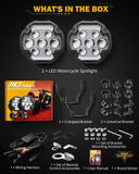 Load image into Gallery viewer, 4.2 Inch Motorcycle Driving Lights Fog Light, AX7 Series Auxiliary Light  2PCS/Set