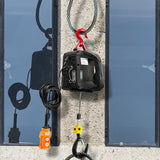 Load image into Gallery viewer, BEAMNOVA 3 in 1 Electric Hoist Winch, 1100lbs Portable Electric Winch, 1500W 110V Power Winch Crane, w/Wireless Remote Control and Overload Protection for Garages Warehouse Lifting Towing