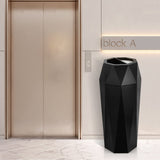 Load image into Gallery viewer, 13 Gallon Black Stainless Steel Commercial Office Trash Can, Garbage Can for School, Hotel ,Hospital, Elevator Entrance, Supermarket