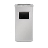 Load image into Gallery viewer, 13 Gallon Silver Stainless Steel Trash Can, Outdoor Garbage Can with Ashtray