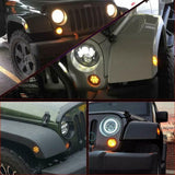 Load image into Gallery viewer, For Jeep Wrangler JK 07-18 Combo 7&quot; Led Headlights Turn Signals Tail Lights Lamp
