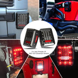 Load image into Gallery viewer, For Jeep JK 07-18 Tail Light 7&quot; Led Headlight Fog lamp Turn Signal Combo Kit 8pc