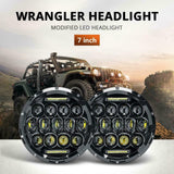 Load image into Gallery viewer, For Jeep Wrangler JK JKU 07-18 7&quot; Led Headlights Fog Tail Lights Combo Kit Lamps