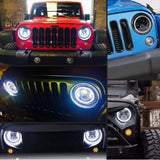 Load image into Gallery viewer, For Jeep Wrangler JK 07-18 Combo 7&quot; Led Headlights Turn Signals Tail Lights Lamp