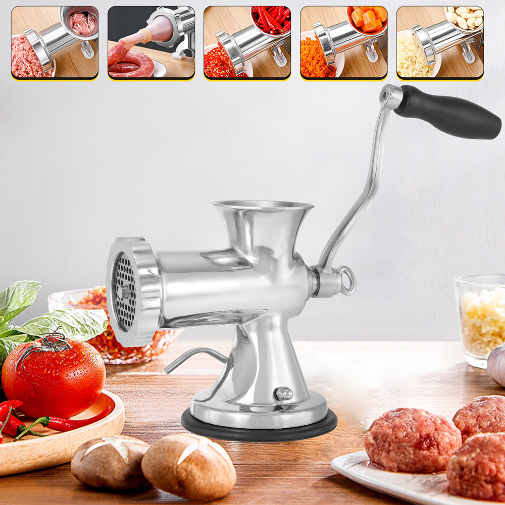 Handheld Manual Meat Grinder Sausage Stuffer Food Processor