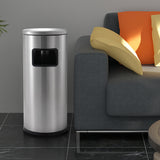 Load image into Gallery viewer, BEAMNOVA Stainless Steel Trash Can, Commercial Garbage Can for School, Hotel ,Hospital, Elevator Entrance, Supermarket