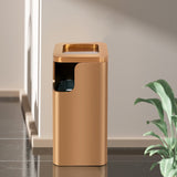 Load image into Gallery viewer, Gold Stainless Steel Office Trash Can, Garbage Can for School, Hotel ,Hospital, Elevator Entrance, Supermarket