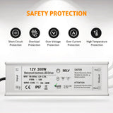 Load image into Gallery viewer, 12V LED Driver 300 Watt DC Power Supply Low Voltage Transformer Waterproof for Outdoor Under Cabinet Lighting Landscape Lighting Pool Light