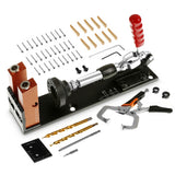 Load image into Gallery viewer, Pocket Hole Jig Kit,Upgraded Aluminum 3 in 1 Pocket Hole Drill Guide Jig Set for 15° Angled Holes,With Built-in Clamping System,for Joinery Woodworking Tool
