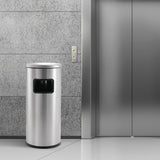 Load image into Gallery viewer, BEAMNOVA Stainless Steel Trash Can, Commercial Garbage Can for School, Hotel ,Hospital, Elevator Entrance, Supermarket