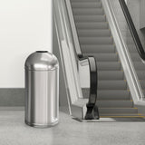 Load image into Gallery viewer, 30 Gallon Stainless Steel Office Trash Can, Open Top Garbage Can for School, Hotel ,Hospital, Elevator Entrance, Supermarket