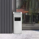 Load image into Gallery viewer, Stainless Steel Trash Can, Outdoor Garbage Can with Ashtray