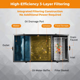 Load image into Gallery viewer, 25lbs Grease Trap for Restaurant, Commercial Kitchen Sink