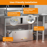 Load image into Gallery viewer, 40lbs Grease Trap for Restaurant, Commercial Kitchen Sink