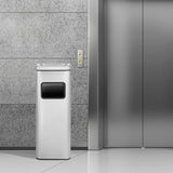 Load image into Gallery viewer, Stainless Steel Trash Can, Commercial Garbage Can for School, Hotel ,Hospital, Elevator Entrance, Supermarket