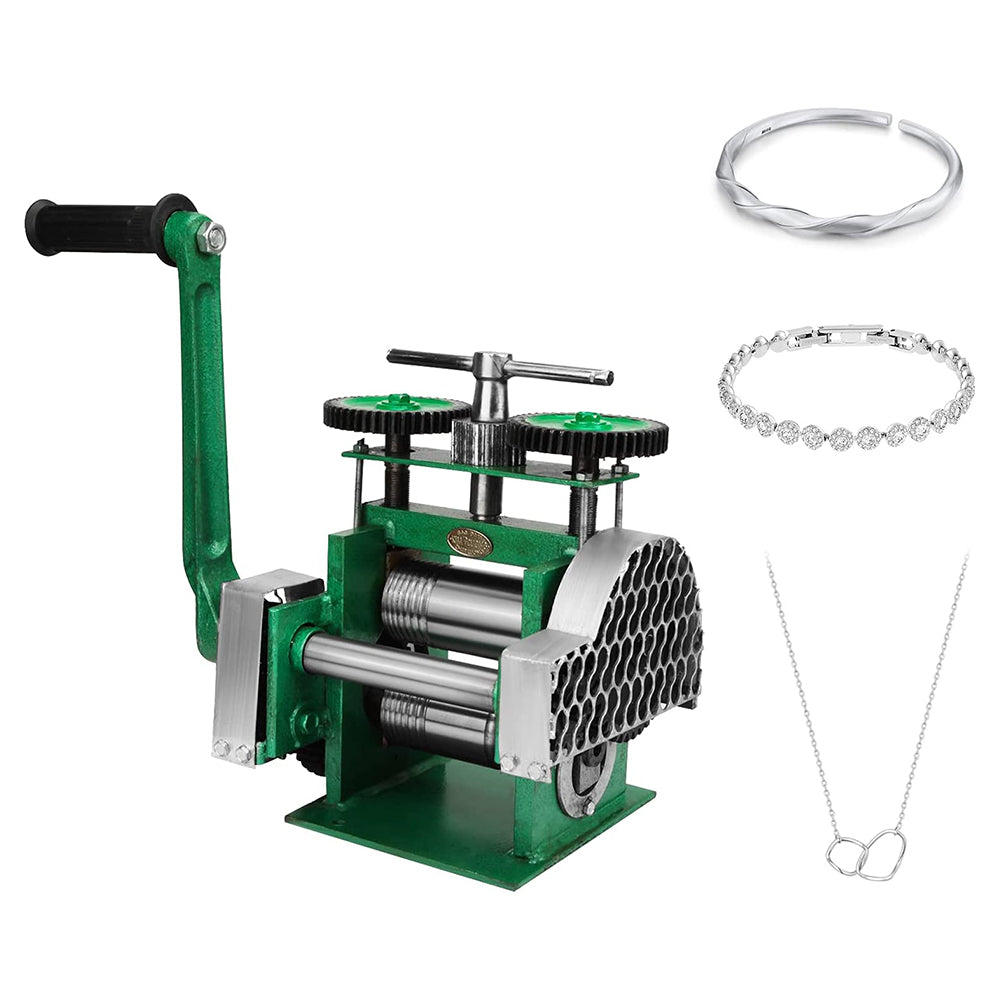 Manual Combination Rolling Mill Machine 3 Metal Sheet Wire Jewelry Press  Roller