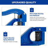 Load image into Gallery viewer, Hand Press Grommeting Machine Grommet Press Eyelet Machine Punch Tool Kit 3 Dies 1/4, 3/8, 1/2 Inch with 1500pcs Grommets for Banner Signs Posters