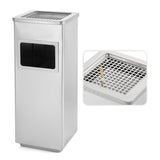 Load image into Gallery viewer, Stainless Steel Trash Can, Outdoor Garbage Can with Ashtray