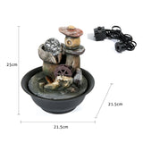 Load image into Gallery viewer, Tabletop Water Fountain Fountains with Rolling Ball, Feng Shui Zen Desktop Waterfall Fountains Water Sound Relaxation for Home Office Decor